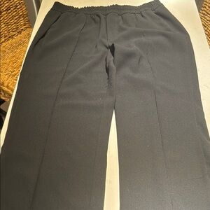 Zara Black Dress Pants Straight-Leg Wool Blend
